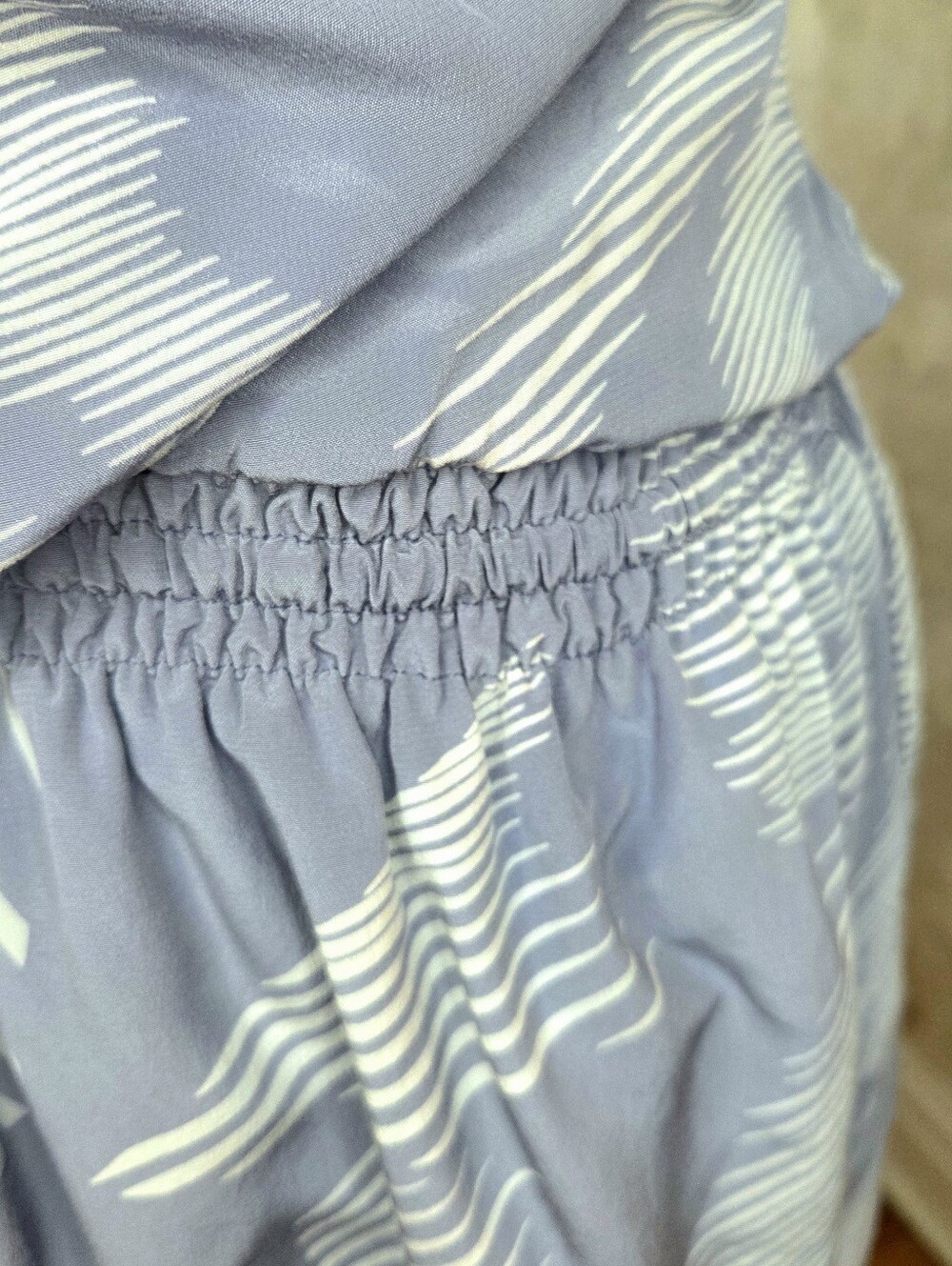 Robert Rodriguez Silk One Shoulder Dress Size 6 Blue White Ruffle Resort Vacatio - Picture 13 of 15